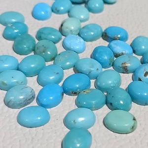 Cabochon turquoise calibré Arizona pierre précieuse en vrac pierre naturelle dans la fabrication de bijoux de qualité incroyable forme ovale de la belle au bois dormant - Product Image 5