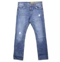 Jeans pour homme, coupe skinny, jambe droite, denim décontracté, lavage clair, longueur standard, port toute saison, doux au toucher, coupe-vent, respirant