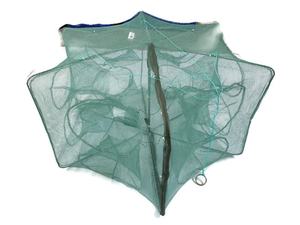 Red de pesca automática de alta calidad, jaula para camarones, 12 agujeros, trampa plegable de nailon para peces de cangrejo para acuicultura - Product Image 2