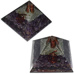 Amatista energía Orgone pirámides orgonita proteger EMF radiación - Product Image 1