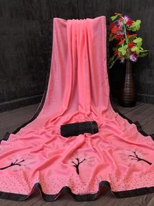 Moda y tendencia Ropa formal Seda Impreso Saree con pieza de blusa Señoras indias Ropa de mujer Precio bajo Surat al por mayor. Prenda - Product Image 3