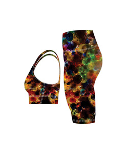Combinaisons de Yoga pour femmes, 2 pièces, combinaison de sport, Fitness, course à pied, séchage rapide, ensemble d'entraînement, Gym, Fitness, impression par Sublimation - Product Image 3