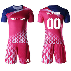 Conjunto de Uniformes de Fútbol de Manga Corta para Hombre, Ligeros, Transpirables, con Nombre Personalizado, Impresión Digital por Sublimación - Product Image 1