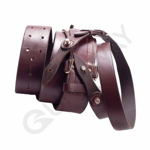 Sam Brown Belt Cross Cinturones de servicio ceremonial y ceremonial de cuero marrón genuino Venta por QUICK WAY INDUSTRIES - Product Image 5