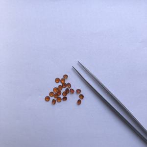 อัญมณีทรงกลมเหลี่ยมเพชรพลอยบรั่นดีธรรมชาติขนาด2มม. 4มม. อัญมณีกึ่งสังเคราะห์แบบหลวมสำหรับทำเครื่องประดับทำจากโรงงานออนไลน์ - Product Image 1