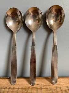 Elegant Gold Dessert Serving Spoon Set PVD Coated Flatware with Engraved Handle Ideal for Weddings <b>Tabletop</b> & Kitchenware - Product Image 2