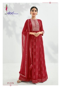 Nouvel arrivage de vêtements de mariage et de fête Séquence de broderie en fausse georgette lourde Salwar Kameez avec Dupatta femmes indiennes c - Product Image 4