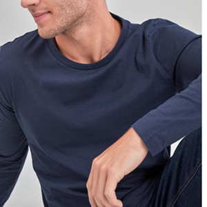 Abbigliamento Casual manica lunga <span class=keywords><strong>T</strong></span>-<span class=keywords><strong>Shirt</strong></span> da <span class=keywords><strong>uomo</strong></span> all'ingrosso Pakistan Logo personalizzato di alta qualità con Design personalizzato in vendita - Product Image 2