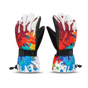 Adulte-Adolescent Moto Hiver Imperméable-Sublimation Best-Chaud Froid-Cuir PU Ski Snowboard-Gants de motoneige - Product Image 1