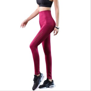 Pantalons de yoga de haute qualité, leggings, avec Logo et tissu personnalisés, vente en gros, nouvelle collection 2020 - Product Image 2