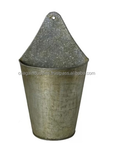 LOT DE 2 HAUTE QUALITÉ FER JARDINIÈRE EN MÉTAL AVEC POIGNÉE CONCEPTION NOUVELLE ARRIVÉE MEILLEUR VENTE PLANTEUR JARDIN USAGE DOMESTIQUE - Product Image 3