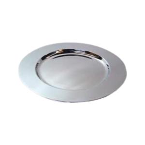 Assiette chargeur en acier inoxydable pour vaisselle de cuisine taille personnalisée plateaux métalliques ronds sans danger pour les aliments - Product Image 6