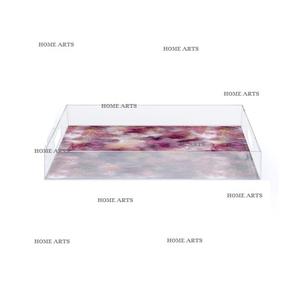 Plateau de service en acrylique transparent pour thé et café Plateau de service pour collations et fruits de taille personnalisée de meilleure qualité à vendre - Product Image 1