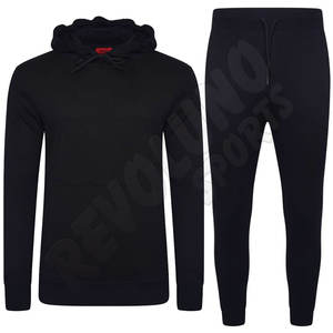 ชุดวอร์มผ้าฝ้าย380 2ชิ้นสำหรับผู้ชายชุดวอร์มผ้าฟลีซพิมพ์ลาย GSM สำหรับใส่ไปยิมออกแบบได้ตามต้องการ - Product Image 2