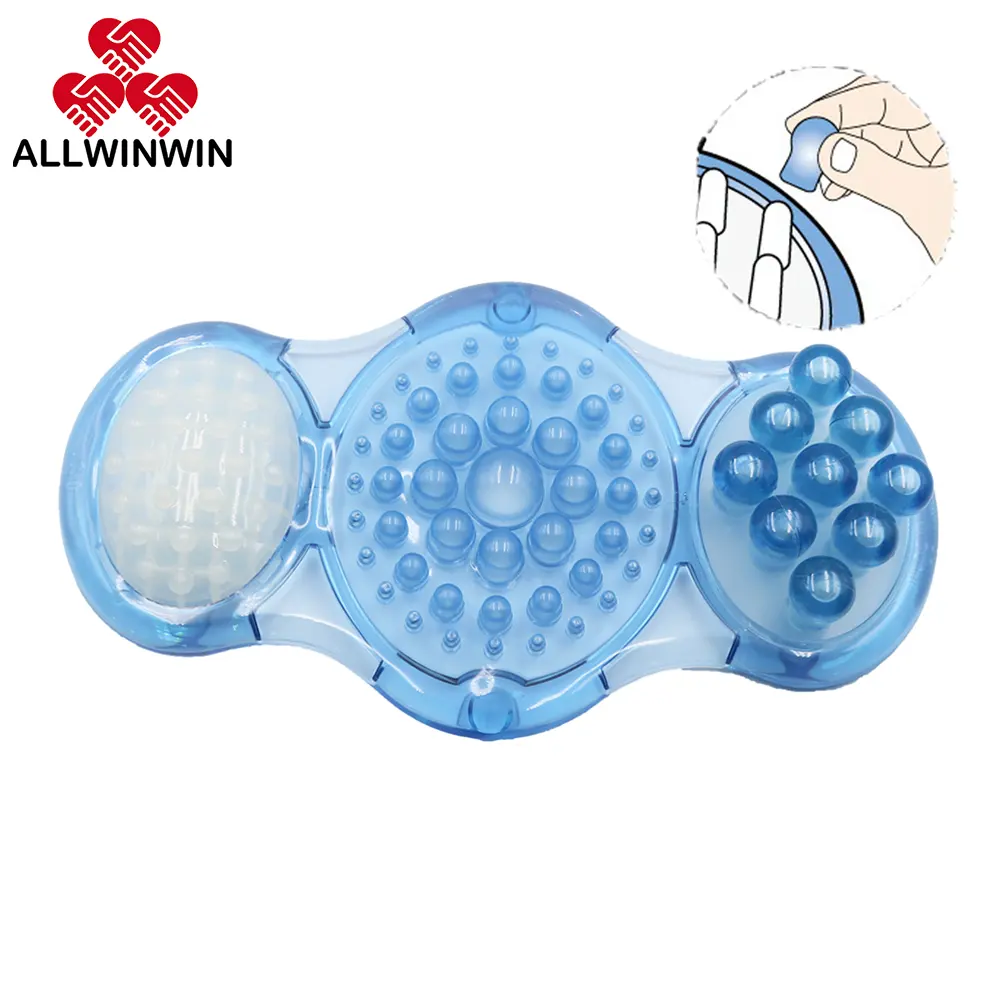 ALLWINWIN FSB05 Foot Scrubber - Multi-Hardness Massage Mat Suction Cups
