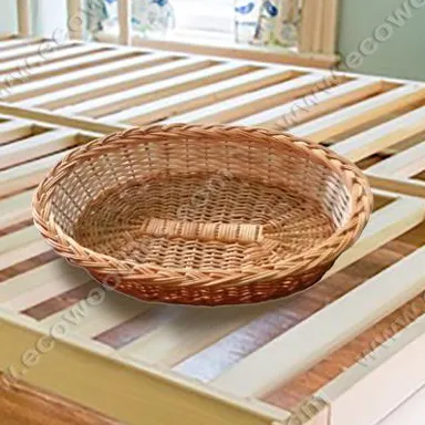 Cesta de bambú portátil para bebé recién nacido de caña Natural de estilo elegante, cuna de cama para accesorios de fotografía, cesta de dormir Vintage para bebé