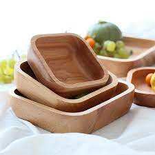 Bol à pâte en bois rustique pour différentes tailles et meilleur ensemble de bol à pâte à utiliser dans la cuisine et produit Offre Spéciale - Product Image 5