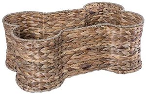 Cesta tejida de jacinto de agua ecológica, en forma de hueso de perro canasta, venta al por mayor - Product Image 5