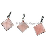 Colgante de Pirámide de Ágata Natural, Collar de Cristal Curativo Clásico, Joyería Espiritual de Chakra, Regalo para Mujeres y Hombres