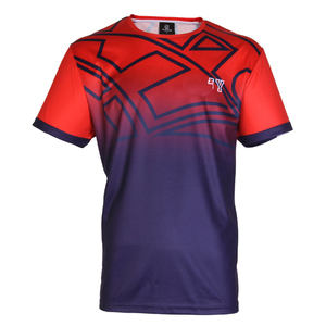 เสื้อยืดระเหิดแบบกําหนดเอง 100% โพลีเอสเตอร์ระเหิดเสื้อยืดออกแบบเสื้อยืดระเหิดเต็มรูปแบบการพิมพ์แบบกําหนดเอง - Product Image 1