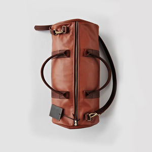 กระเป๋าเดินทางเล่นกีฬาอเนกประสงค์สไตล์วินเทจหนัง PU แบบสั่งทำ - Product Image 3