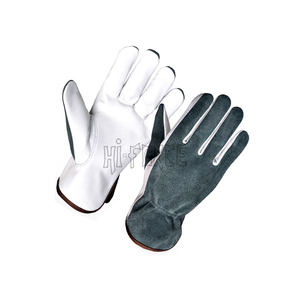 Gants de conducteur en cuir véritable Gants de soudage en latex confortables et résistants pour le travail d'hiver - Product Image 1
