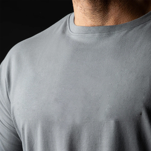 เสื้อยืด OEM ผู้ชาย เสื้อยืดคอตตอนคุณภาพสูง ไม่หด ไม่ซีดจาง แขนสั้น เสื้อยืดผู้ชายแบบสั่งทำ - Product Image 5