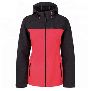Chaqueta Softshell de invierno delgada y atractiva para mujer, dos tonos, impermeable y transpirable con decoración bordada - Product Image 1