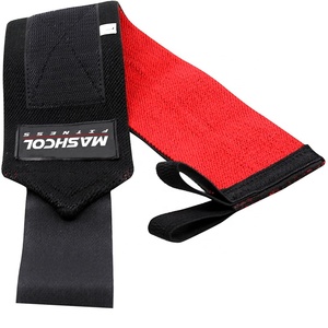 OEM profesional grado 18 ''Premium muñequeras envolturas personalizadas de algodón rígido elástico pulgar bucle transpirable Powerlifting muñeca - Product Image 3