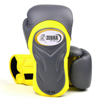 Gants de boxe en cuir de vache véritable jaune/blanc, logo personnalisé, marque privée, haute qualité, haute densité, moulage artisanal, kick-boxing