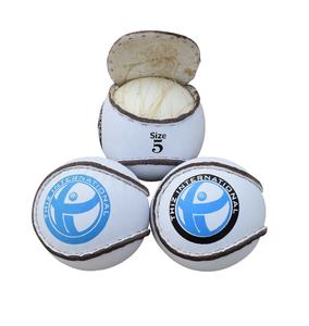 Match Sliotars Hurling Balls GAA Tamaño oficial 5 Cuero de alta calidad Irish Gaelic Hurling THIZ International Logo - Product Image 1