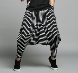 ลายสไตล์ Drop Crotch กางเกงแฟชั่น Drop Crotch Harem กางเกง/กางเกง Harem ยาว - Product Image 2