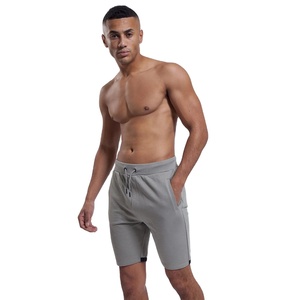 Short de sport 100% coton de haute qualité pour hommes Design uni et solide brodé Casual Custom Fitness Running Workout Sweat Shorts - Product Image 1