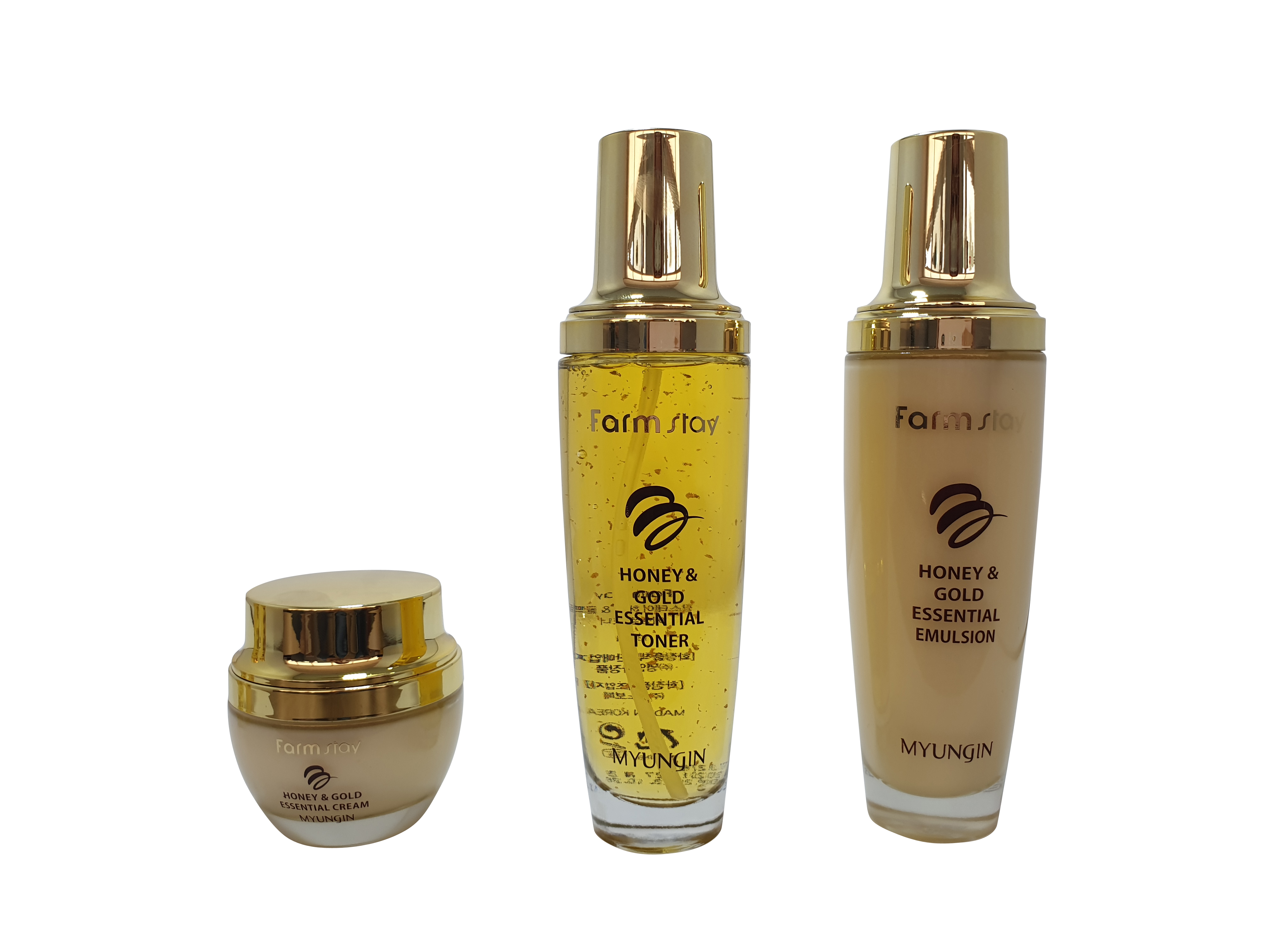 FARMSTAY HONEY & GOLD ESSENTIAL SKIN CARE 3SET