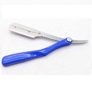 Maquinilla de afeitar profesional para Barbero, cuchillo plegable de borde recto - Product Image 1