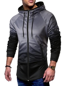 Patrón sólido Sublimación personalizada Impreso Sudadera con capucha de gran tamaño Sudadera de punto con diseño forrado y función anticontracción - Product Image 4