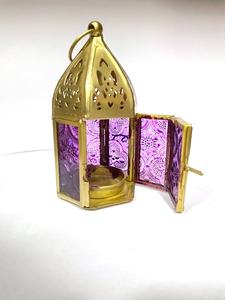 Linterna Hexagonal Marroquí de Metal Plateado, Soporte de Luz de Té, Logotipo de Color Personalizable para Casa de Boda DE LA Mejor Calidad - Product Image 5