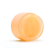 Neuankömmling Luxus leer 50g Kosmetik paket Matt malerei Glas Creme glas mit weißen Schraub deckeln