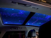 Accessoires de voiture LED RGB, éclairage d'ambiance décoratif, lanterne de toit panoramique pour l'intérieur de la voiture
