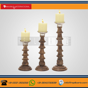 Top Quality Wooden Candle <b>Stand</b> Handmade Decorative <b>Tea</b> Light Candle Holder | Home Decor for Wedding Birthday Party Events Gift - Product Image 2