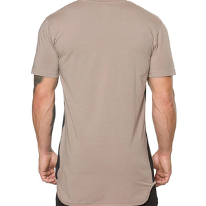 Camiseta de alta calidad para hombre, nueva moda, dobladillo curvado, camisetas lisas suaves, venta al por mayor - Product Image 3