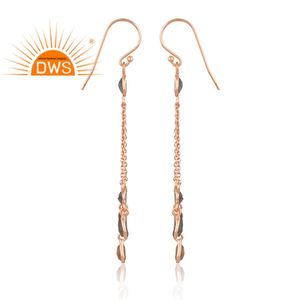 925 <b>Fine</b> Sterling Silver Natural Labradorite Gemstone Chandelier <b>Earring</b> For Women Jewelry Manufacturer - Product Image 4