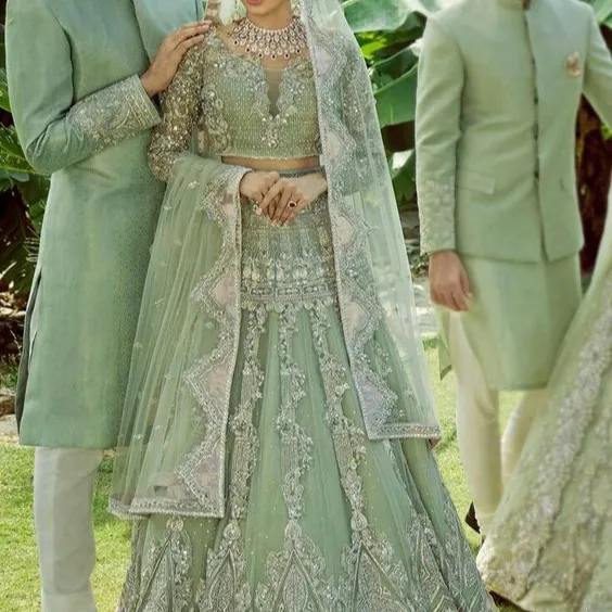 --- Подача заявки на NEW---INDIAN/пакистанских Красивые Тяжелые вышивка на свадебное платье длиной до пола с украшением zardozi работы для свадьбы @ 2021