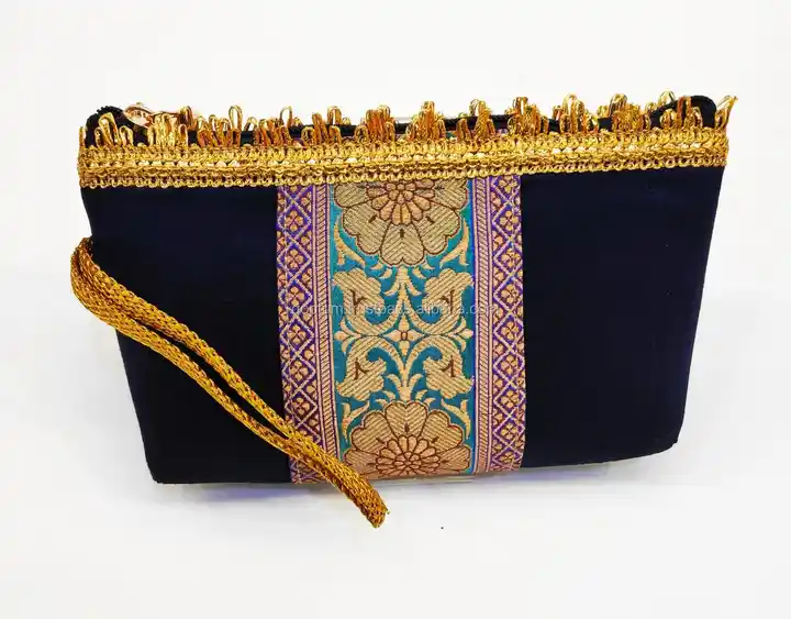 Female Multicolor Handmade Designer Ethnic Clutch Bag