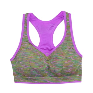 Women Soft Compression Full Supportive Yoga Sports <b>Bra</b> with Removable <b>Cups</b> - Product Image 1