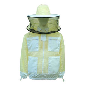 Chaqueta de mono ventilada de apicultura profesional Uniforme de poliéster de talla grande para apicultores - Product Image 2