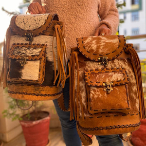 Nouveau design de sac à dos vintage en cuir véritable pleine fleur sac en cuir de vachette véritable sac d'étudiant de voyage de luxe sacs à dos pour unisexe - Product Image 5