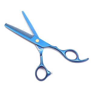 กรรไกรตัดผม5.5 6.0 ''เหล็กสีฟ้ากรรไกรตัดผมชุดตัดผมปรับแต่งโลโก้ - Product Image 5