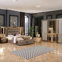 एटना डिजाइन सबसे अच्छी कीमत बेडरूम फर्नीचर सेट 9 pcs थोक फर्नीचर सबसे लोकप्रिय बेडरूम फर्नीचर सेट तुर्की कंपनी