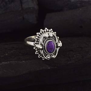 Bagues vintage de haute qualité en argent sterling 925 de bonne qualité Bague en pierres précieuses Sigillate Design vintage Bijoux fins pour femmes - Product Image 2